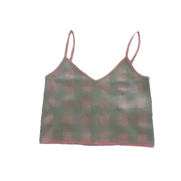 Zara cropped camisole cami tank knit top size Medium - Picture 5 of 8